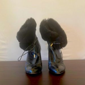 Marc Jacobs heeled boots, black, size 8 1/2